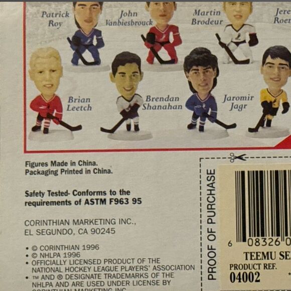 1997 Corinthian NHL Signature Series Teemu Selanne Figure Sealed On Card - Picture 4 of 4